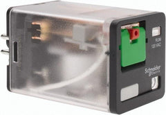 Schneider Electric - 3 at 60 Hz VA Power Rating, Octal Electromechanical Plug-in General Purpose Relay - 10 Amp at 277 VAC & 30 VDC, DPDT, 120 VAC, 35mm Wide x 56mm High x 35.4mm Deep - Strong Tooling