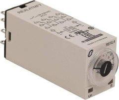 Schneider Electric - 14 Pin, 100 hr Delay, Multiple Range 4PDT Time Delay Relay - 5 Contact Amp, 120 VAC, Knob - Strong Tooling