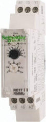 Schneider Electric - 100 hr Delay, Multiple Range SPDT Time Delay Relay - 8 Contact Amp, 24 to 240 VAC/VDC, Selector Switch - Strong Tooling