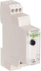 Schneider Electric - 100 hr Delay, Multiple Range SPDT Time Delay Relay - 8 Contact Amp, 24 VDC & 24 to 240 VAC, Selector Switch - Strong Tooling