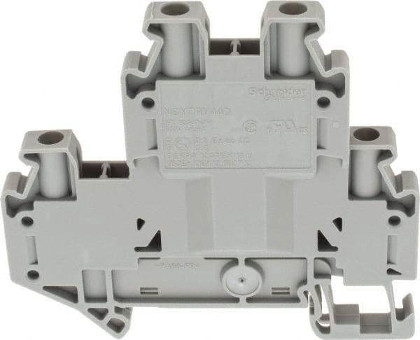 Schneider Electric - 2 Poles, 800 Volt, 36 Amp, -40 to 266°F, DIN Rail Mount, Polyamide Passthrough Terminal Block - 4 Contacts, 26 to 10 AWG Compatibility, 65mm High - Strong Tooling