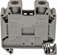 Schneider Electric - 1 Pole, 1,000 Volt, 101 Amp, -40 to 266°F, DIN Rail Mount, Polyamide Passthrough Terminal Block - 2 Contacts, 16 to 4 AWG Compatibility, 55mm High - Strong Tooling