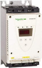 Schneider Electric - 47 Amp, 208 to 600 Coil VAC, 50/60 Hz, IEC Motor Starter - 1 Phase Hp: 1 at 208 Volt, 15 at 230 Volt, 3 Phase Hp: 30 at 460 Volt, 40 at 575 Volt - Strong Tooling