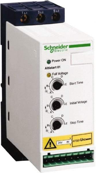 Schneider Electric - 9 Amp, 120 Coil VAC, 50/60 Hz, IEC Motor Starter - 3 Phase Hp: 5 - Strong Tooling