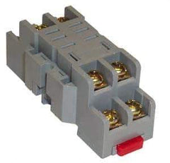 Square D - 8 Pins, 300 VAC, 10 Amp (UL and CSA), Square Relay Socket - DIN Rail Mount, Panel Mount, 2 Tiers, Screw Terminal - Strong Tooling