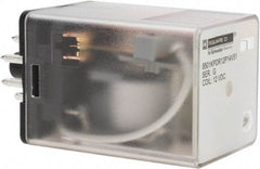 Square D - 8 Pins, 1 hp at 277 Volt & 1/3 hp at 120 Volt, 3 VA Power Rating, Octal Electromechanical Plug-in General Purpose Relay - 10 Amp at 250 VAC, DPDT, 12 VDC, 34.9mm Wide x 50.3mm High x 35.4mm Deep - Strong Tooling