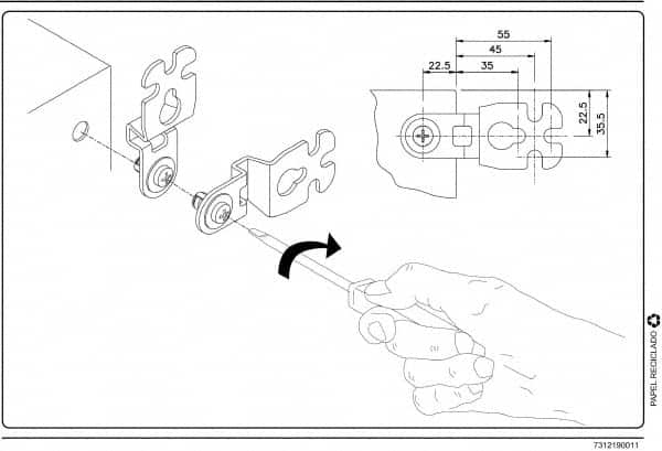 Schneider Electric - Electrical Enclosure Steel Wall Mount Lug - For Use with CRNG Wall Mounting Steel Enclosure/S3D Wall Mounting Steel Enclosure, RoHS Compliant, Includes Mounting Screw & Pre-Mounted Sealing Gasket - Strong Tooling