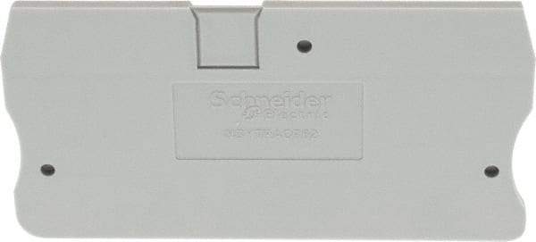 Schneider Electric - 2.2mm High, Terminal Block End Cover - Use with NSYT Terminal Blocks - Strong Tooling