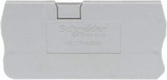 Schneider Electric - 2.2mm High, Terminal Block End Cover - Use with NSYT Terminal Blocks - Strong Tooling