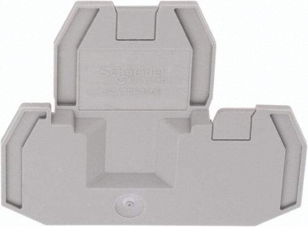 Schneider Electric - 2.2mm High, Terminal Block End Cover - Use with NSYT Terminal Blocks - Strong Tooling