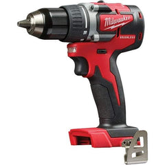 Milwaukee Tool - 18 Volt 1/2" Chuck Pistol Grip Handle Cordless Drill - 0-1800 RPM, Single-Sleeve Ratcheting Chuck, Reversible, Lithium-Ion Batteries Not Included - Strong Tooling