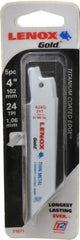 Lenox - 4" Long x 3/4" Thick, Bi-Metal Reciprocating Saw Blade - Tapered Profile, 24 TPI, Toothed Edge, Universal Shank - Strong Tooling