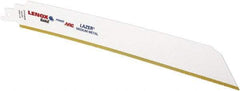 Lenox - 9" Long x 1" Thick, Bi-Metal Reciprocating Saw Blade - Tapered Profile, 18 TPI, Toothed Edge, Universal Shank - Strong Tooling