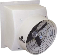 Schaefer Ventilation Equipment - 24" Blade, Direct Drive, 1/2 hp, 5,300 CFM, TEAO Exhaust Fan - 29-1/2" Opening Height x 29" Opening Width, 4.8/2.4 Amp, 115/230 Volt, 1 Speed, Single Phase - Strong Tooling