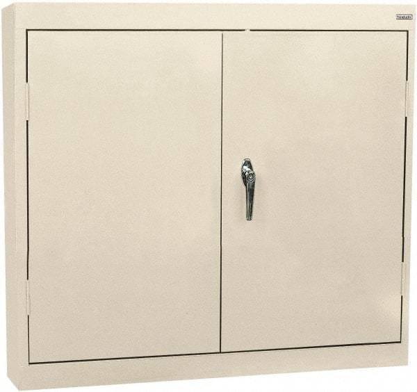 Sandusky Lee - 2 Shelf Wall Storage Cabinet - Steel, 30" Wide x 12" Deep x 30" High, Putty - Strong Tooling