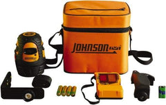 Johnson Level & Tool - 1 Beam 200' (Interior) 300' (Exterior) Max Range Self Leveling Line Laser - Red Beam, 1/8" at 50' Accuracy, 3-3/4" Long, Battery Included - Strong Tooling