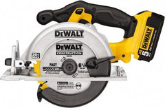 DeWALT - 20 Volt, 6-1/2" Blade, Cordless Circular Saw - 5,000 RPM, 1 Lithium-Ion Battery Included - Strong Tooling