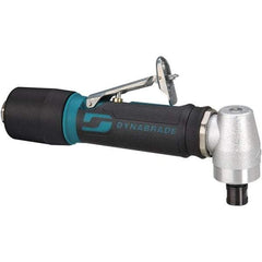 Dynabrade - 1/4" Collet, Angle Handle, Air Angle Die Grinder - 15,000 RPM, Rear Exhaust, 23 CFM, 0.4 hp, 90 psi, 1/4 NPT Inlet - Strong Tooling