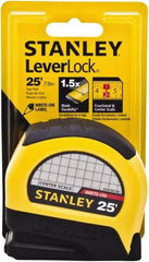 Stanley - 25' x 1" Tape Measure - 1/16" Graduation - Strong Tooling