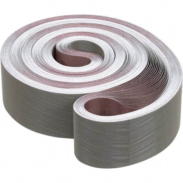 3M - 3" Wide x 132" OAL, A30 Grit, Aluminum Oxide Abrasive Belt - Aluminum Oxide, Coated, Cloth Backing, Wet, Series 307EA - Strong Tooling