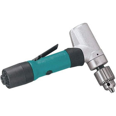 Dynabrade - 1/4" Keyed Chuck - Inline Handle, 950 RPM, 0.4 hp, 90 psi - Strong Tooling