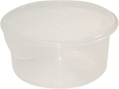 Rubbermaid - Round, Clear Polypropylene Food Storage Container - 4" High x 8-1/2" Wide - Strong Tooling