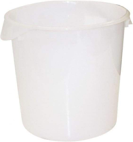 Rubbermaid - Round, White Polyethylene Food Storage Container - 11.9" High x 13.1" Wide - Strong Tooling