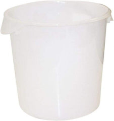 Rubbermaid - Round, White Polyethylene Food Storage Container - 11.9" High x 13.1" Wide - Strong Tooling