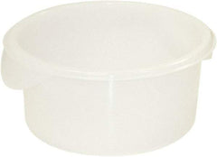 Rubbermaid - Round, White Polyethylene Food Storage Container - 10.6" High x 10" Wide - Strong Tooling