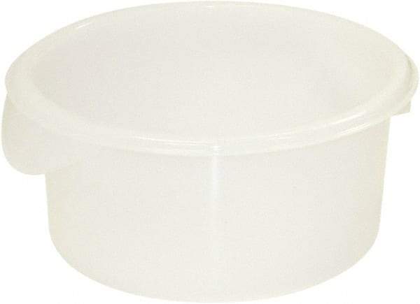 Rubbermaid - Round, White Polyethylene Food Storage Container - 7.6" High x 10" Wide - Strong Tooling