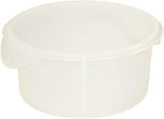 Rubbermaid - Round, White Polypropylene & Polyethylene Food Storage Container - 7.8" High x 8-1/2" Wide - Strong Tooling