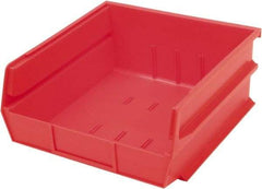 Triton - 10-7/8" Deep, Red Polypropylene Hopper Stacking Bin - 5" High x 11" Wide x 10-7/8" Long - Strong Tooling