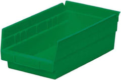 Akro-Mils - 11-5/8" Deep, Green Hopper Shelf Bin - 4" High x 6-5/8" Wide x 11-5/8" Long - Strong Tooling