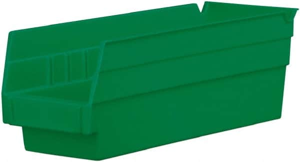 Akro-Mils - 11-5/8" Deep, Green Hopper Shelf Bin - 4" High x 4-1/8" Wide x 11-5/8" Long - Strong Tooling