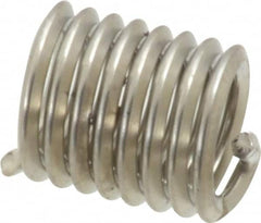 Recoil - 1/4-20 UNC, 1/2" OAL, Free Running Helical Insert - 8 Free Coils, Tanged, Stainless Steel, Bright Finish, 2D Insert Length - Strong Tooling