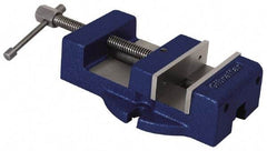 Gibraltar - 4-1/2" Jaw Width, 4" Jaw Opening Capacity, Horizontal Stationary Machine Vise - Manual Operation, 1 Station, 11-1/2" Long x 2-3/8" High x 1-1/4" Deep, 1-1/4" Jaw Height - Strong Tooling