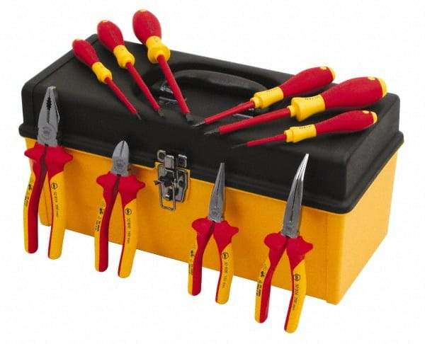 Wiha - 10 Piece Insulated Hand Tool Set - Comes in Tool Box - Strong Tooling