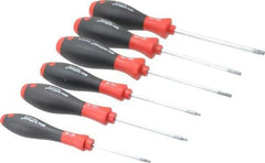 Wiha - 6 Piece Torx Screwdriver Set - Bit Sizes: Torx T8, T10, T15, T20, T25 & T30 - Strong Tooling