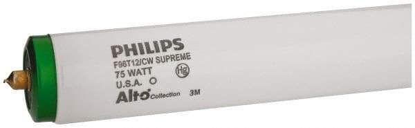 Philips - 75 Watt Fluorescent Tubular Single Pin Lamp - 4,100°K Color Temp, 5,000 Lumens, T12, 12,000 hr Avg Life - Strong Tooling