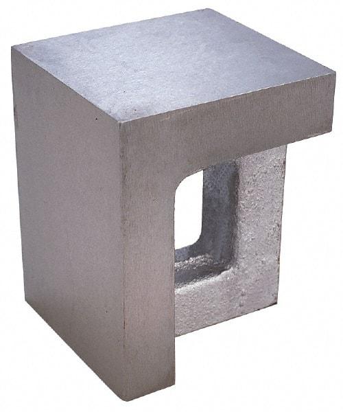 Interstate - 1 Hole, 12" High x 8" Wide x 10" Deep, Right Angle Iron - Semi-Steel, Precision Ground, Parallel & Square to within 0.0018" per 6" - Strong Tooling