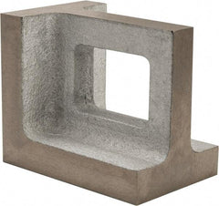 Interstate - 1 Hole, 6" High x 4" Wide x 5" Deep, Right Angle Iron - Semi-Steel, Machined, Parallel to within 0.003" per 6", Square to within 0.004" per 6" - Strong Tooling