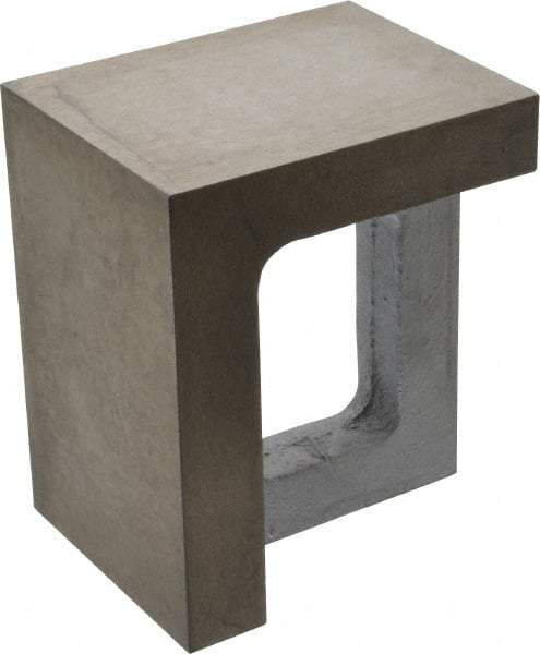 Interstate - 1 Hole, 6" High x 4" Wide x 5" Deep, Right Angle Iron - Semi-Steel, Precision Ground, Parallel & Square to within 0.0018" per 6" - Strong Tooling