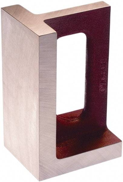 Suburban Tool - 1 Hole, 16" High x 8" Wide x 9" Deep, Right Angle Iron - Cast Iron, Machined, 1-3/8" Thick, Parallel & Square to within 0.002" per 6" - Strong Tooling