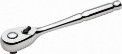 Paramount - 3/8" Drive Pear Head Quick-Release Ratchet - Chrome Finish, 8" OAL, 72 Gear Teeth - Strong Tooling