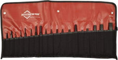 Mayhew - 19 Piece Punch & Chisel Set - 1/8 to 3/4" Chisel, 1/8 to 3/8" Punch, Hexagon Shank - Strong Tooling