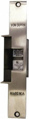 Von Duprin - 9" Long x 1-3/8" Wide, Stainless Steel Finish, Electric Door Strike - Exact Industrial Supply