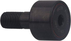 Accurate Bushing - 2-3/4" Roller Diam x 1-1/2" Width, 1" Stud Diam x 2-1/4" Length, Crowned Sealed Stud Cam Follower with Hex - Carbon Steel, 1-1/8" Thread Length, 1-14 Thread, 3-3/4" OAL, 15,280 Lb Dynamic Cap, 16,650 Lb Static Cap - Strong Tooling