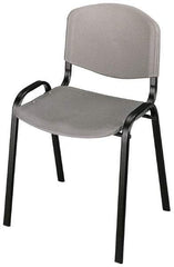 Safco - Charcoal Stackinging Chair - 21 Inch Wide x 18 Inch Deep x 7 Inch High - Strong Tooling