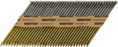 Stanley Bostitch - 12 Gauge 0.113" Shank Diam 2-3/8" Long Framing Nails for Power Nailers - Steel, Bright Finish, Ring Shank, Angled Stick Paper Tape Collation, Round Head - Strong Tooling