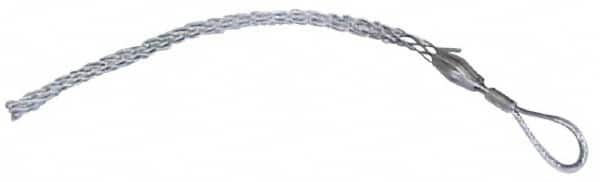 Woodhead Electrical - Flexible Eye, Closed Mesh, Steel Wire Pulling Grip - 20" Mesh, 1-1/2 to 1.74" Cable Diam - Strong Tooling